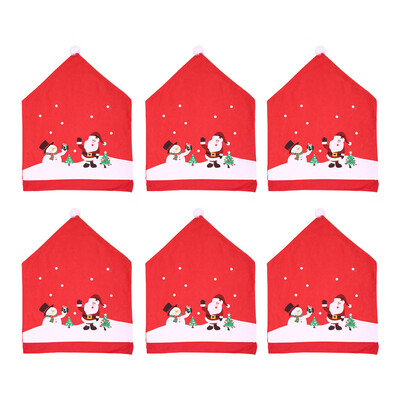 

〖Follure〗Santa Claus Kitchen Table Chair Covers Christmas Holiday Home Decoration
