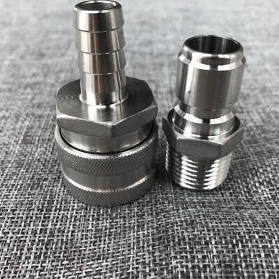 

Greensen Stainless Steel Homebrew Brewing Quick Disconnect Set 12 BSP Beer Fitting