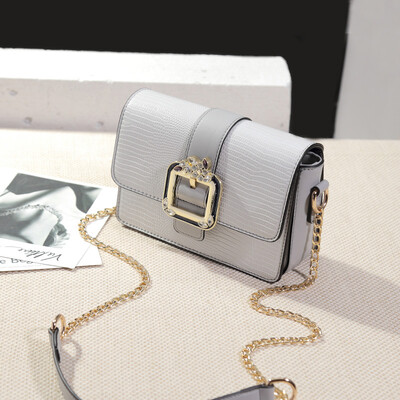 

Mini chain Korean version of the oblique satchel ins super hot fairy single shoulder girl bag