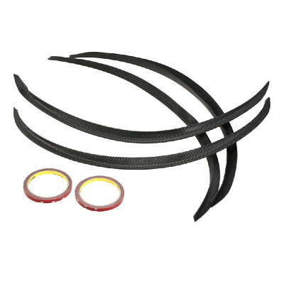 

4PCS Carbon Fiber Car Wheel Eyebrow Arch Trim Lips Strip Fender Flare Protector