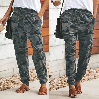 

Tailored Women Camouflage Print Pants Women Sports Casual Pants