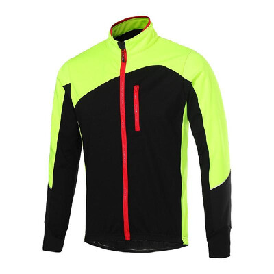 

Men Cycling Jacket Windproof Breathable Long Sleeve Bicycle Jersey Coat for Mountain Bike Road Bike