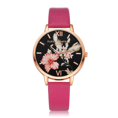 

High Quality Womens Watches Fashion Leather Strap Rose Gold Ladies Clock Quartz Wristwatch Casual Dress Luxury Kol Saati
