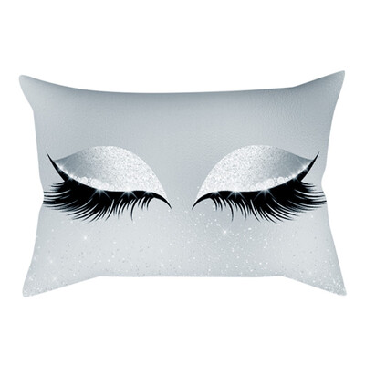

〖Follure〗Eyelash Out Soft Velvet Cushion Cover 30x50cm Marble Pillow Cases