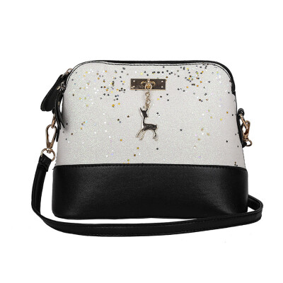 

bags for women 2019 Womens Leather Crossbody Bag Sequins Small Deer Shoulder Bags Messenger Bag schoudertas dames T10