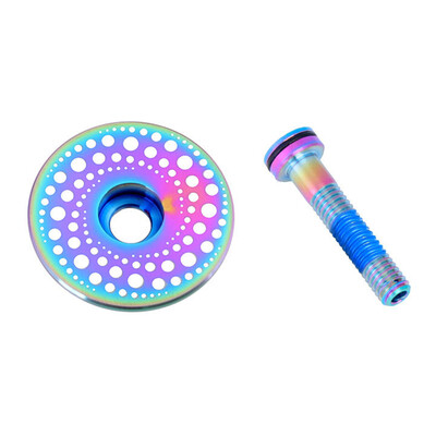 

Bicycle Titanium Alloy Handlebar Stem Bar Cap Bike Fork Headset Screw Thread