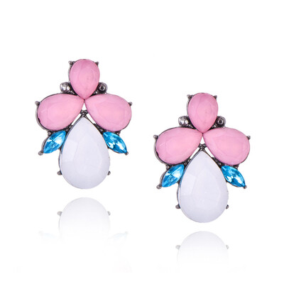 

H20 Fashion Jewelry Water Design Crystal Drop Earrings For Women Black Blue Rhinestone Dangle Earring Luxury Wedding Jewelry Hot