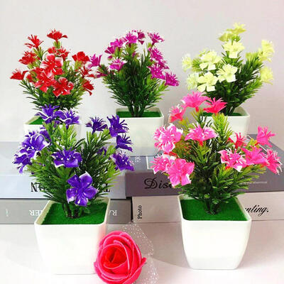 

1Pc Artificial Cherry Blossom Simulation Flower Wedding Home Floral Bonsai Decor