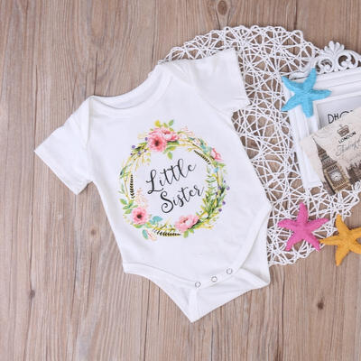 

2017 Cute Baby Kids Girl Little Big Sister Match Clothes Jumpsuit Romper Outfits T Shirt