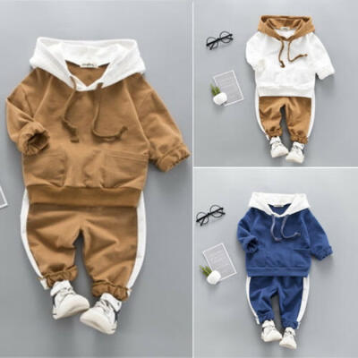 

2PCS Toddler Baby Boy Girl Sweatshirts Hoodies Pants Legging Outfit Clothes Set