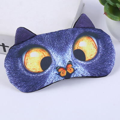 

Gobestart Cute Cat Eyes Cover Animal Eye Mask Cover Sleeping Rest Sleep Funny Gift