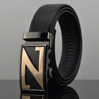 

new Cowhide Genuine Leather Belts For Men Luxury Automatic Buckle Black Cinturones Hombre designer belts mens high quality belt