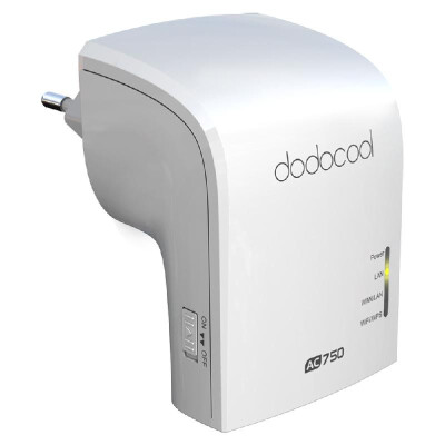 

dodocool AC750 Dual Band Wireless Wi-Fi AP Repeater Router Simultaneous 24GHz 300Mbps&5GHz 433Mbps