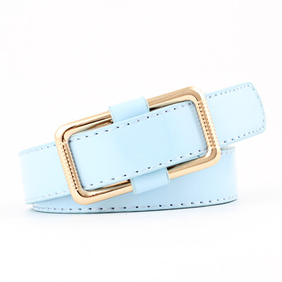 

confectionery trim wide belt flat needleless smooth buckle womens belt Jeans Skinny Leather Strap High Quality Cinturon Mujer