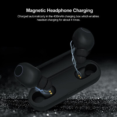 

Q1 TWS Earbuds Bluetooth 50 True Wireless Headphones In-ear Music Earphones IPX4 Waterproof Sports Headset with Mic Charging Case