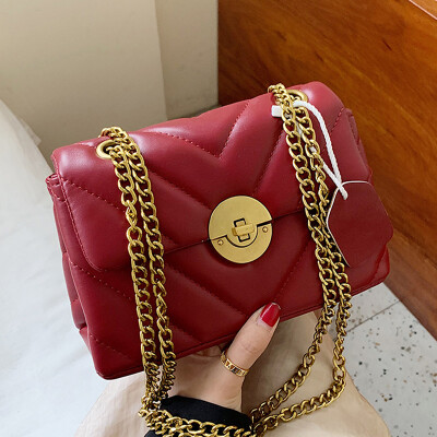 

North bag small bag girl 2019 new fashion leisure girl one shoulder bag simple fresh chain oblique bag tide