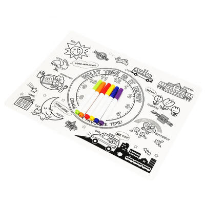 

Greensen Kids Foldable Waterproof Silicone Non-Slip Thermal Insulation Placemat Baby Table Mat