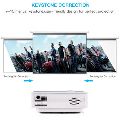 

Mini Portable LED Projector Multimedia Home Theater Support 800 x 480 TF Card AV White Multimedia Projector LED Projector