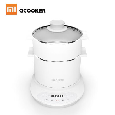 

Xiaomi Mijia QCOOKER Multifunction Electric Cooker 220V 680W 400mL Kettle Hot Pot Grill Plate with Steamer Egg Boiler