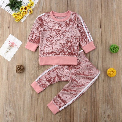

2PCS Toddler Kids Baby Girls Clothes Sweatshirt Tops Pants Tracksuit Outfit Sets