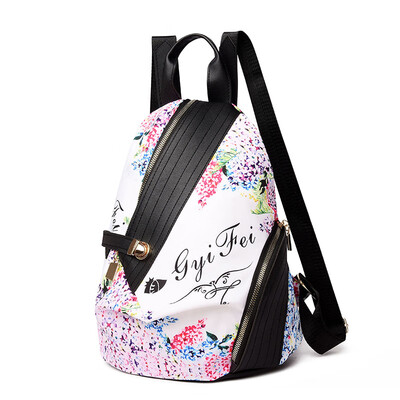 

Oxford shoulder bag women Korean version antique fashion burglar-proof lady backpack canvas travel bag