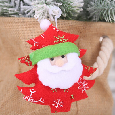 

New Christmas Decorations Red Santa Boot Pendant Christmas Tree Hanging Doll Pendant Charm Gift