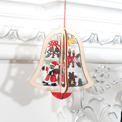 

Gobestart Christmas Decorations Wooden Christmas Tree Pendant Christmas Gift