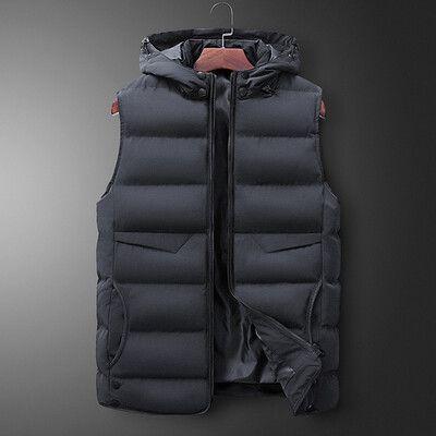 

Toponeto Fashion Men Autum Winter Solid Outwear Vest Jacket Tops Blouse