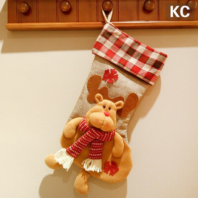 

FUNNYBUNNY Christmas Stocking Snowman Reindeer Xmas Character 3D with Christmas Decorations&Party Accessory