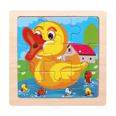 

Gotoamei Wooden Animal Puzzle Educational Developmental Baby Kids Training Toy