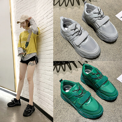 

Super fire thick bottom old shoes fashion muffin bottom casual sports shoes net red wild womens s
