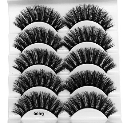 

〖Follure〗3D Eyelash Imitation Mink Natural Thick False Eyelash 5 Pairs