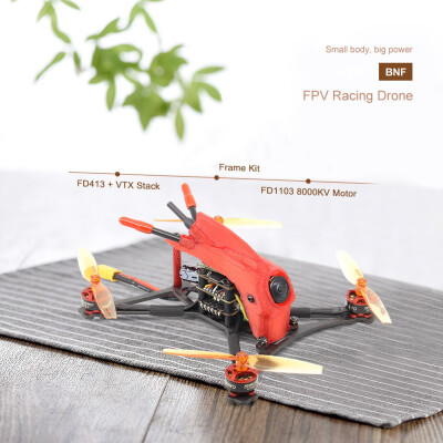 

Siaonvr HGLRC 120 FPV Racing Drone BNF F411 Flight Control 13A 4in1 ESC 1103 Motor