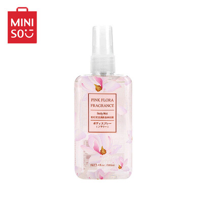 

MINISO pink flower fresh fragrance spray perfume unisex net red explosion models under the fragrant lasting dry