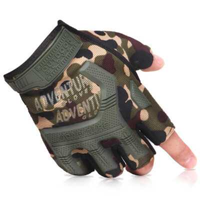 

Outdoor Sports Gloves Half Finger Gloves Cycling Training Hunting Fitness Gaming Half Mitten