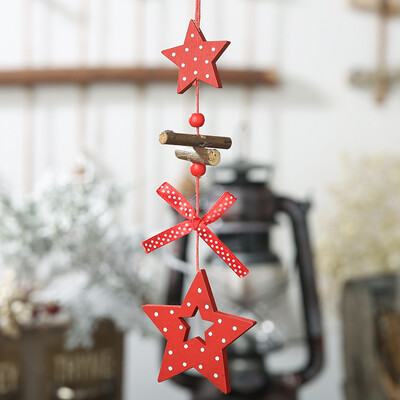 

〖Follure〗New Wooden Pendant Christmas Tree Creative Christmas Party Decoration Pendants