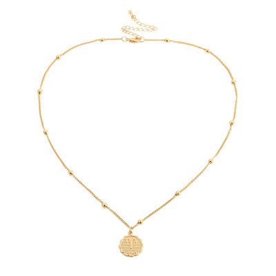 

Star Zodiac Sign 12 Constellation Necklaces & Pendants Choker Beads Coin Necklaces for Women Long Chain Necklace bijoux femme