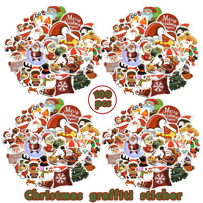 

〖Follure〗Christmas Graffiti Decals Skateboard Laptop Luggage car Guitar bicycle Stickers