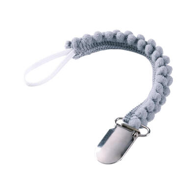

Pompom Baby Teething Pacifier Clips Soother Nipple Holder Anti Drop Chain