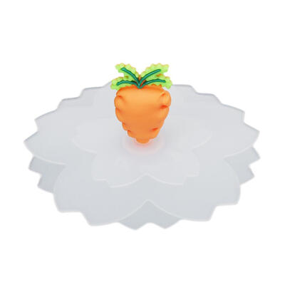 

Heat Resistant Transparent Cherry Blossom Creative Cartoon Silicone Cup Cap