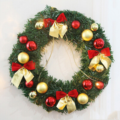 

Tailored 30cm Christmas Large Wreath Door Wall Ornament Garland Decoration Red Bowknot