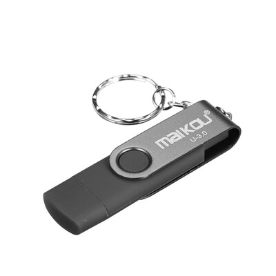 

MaiKou 2-in-1 USB 30 Flash Drive USB Flash Disk Red&128GB
