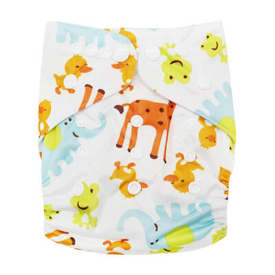 

Baby Cartoon Printed Reusable Cloth Nappy Waterproof Breathable Diaper