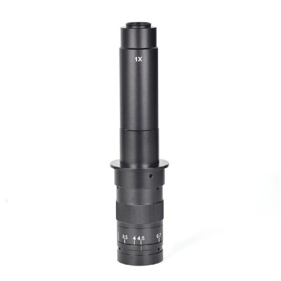 

10X-120X 180X 300X Zoom C-mounting Lens 07X to 45X Magnification 25mm Interface Diameter for CCD CMOS Industrial Video Microscop