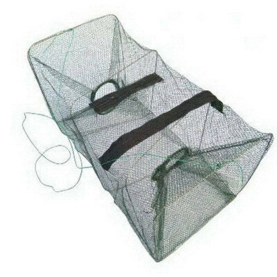 

Foldable Fish Crab Small Net Shrimp Minnow Bait Trap Cast Dip Nylon Fishing Cage