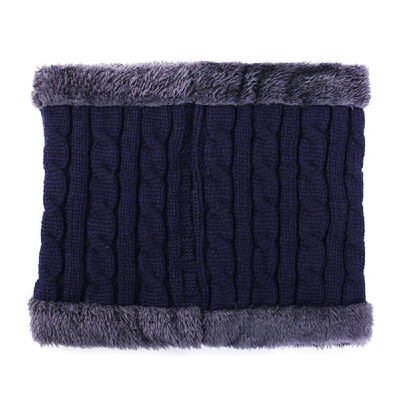

Unisex Winter Knitted Scarves Windproof Gaiter Plus Soft Fleece Lined Thick Collar Outdoor Sports Riding Skiing Warmer Women Men