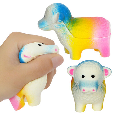 

Gotoamei 1PCS Squeeze Spotted Bread Scented Slow Rising Soft Sheep Decompression Toys