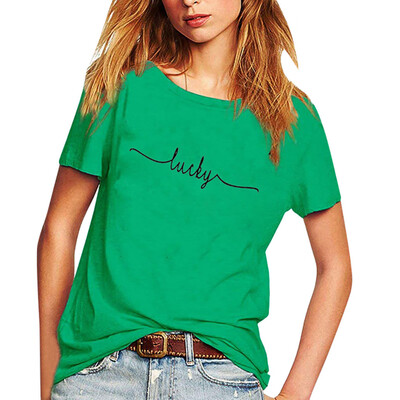 

Nomeni Women Fashion Short Sleeve Loose Printed Casual Tops T-Shirt Blouse