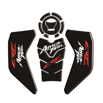 

Motorcycle Carbon Fiber Gas Oil Tank Pad Protector Fish Bone Sticker Knee Grip Traction Side Pads Fit for Honda CRF1000L 2017-2019