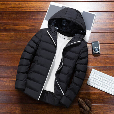 

Toponeto Mens Autumn Winter Casual Solid Hoodie Jacket Coat